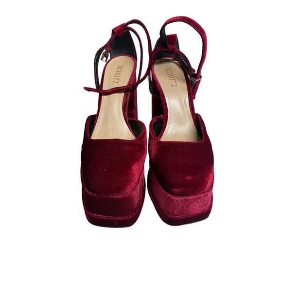 Schutz Luan Pump in Bordo Size 8 NIB - Picture 3 of 7
